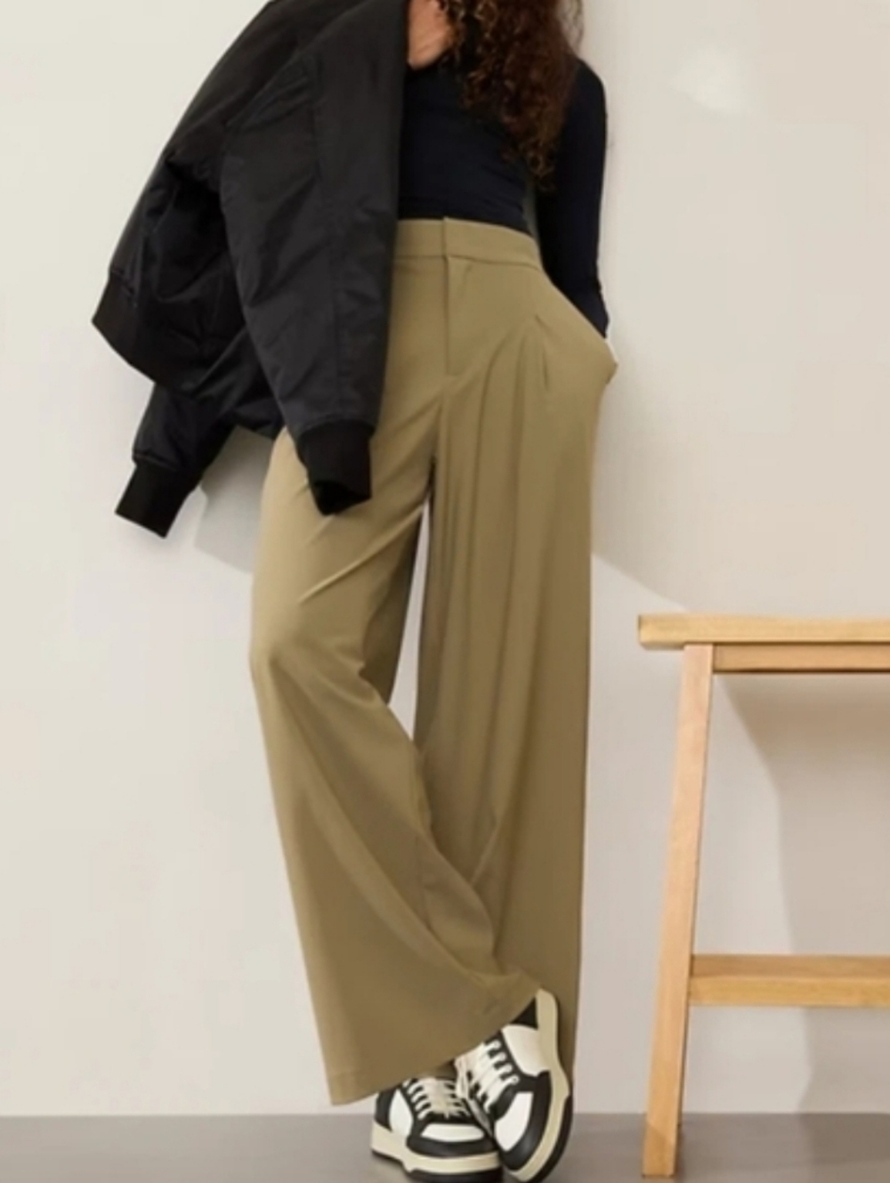 Athleta Olive Wide Leg Pants